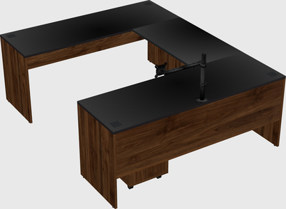U-shaped desk