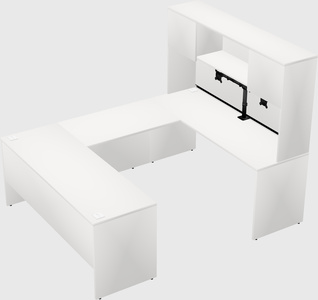 U-shaped desk