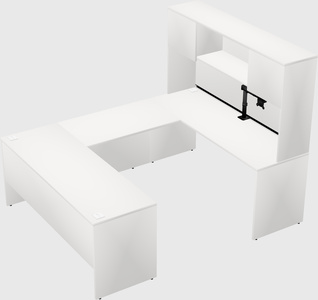 U-shaped desk