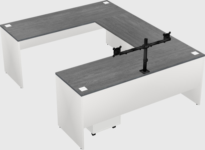 U-shaped desk