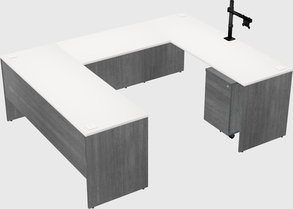 U-shaped desk