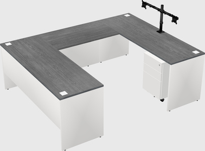 U-shaped desk