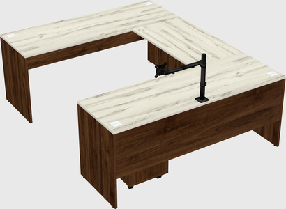 U-shaped desk