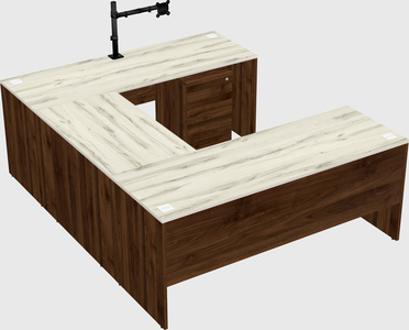 U-shaped desk