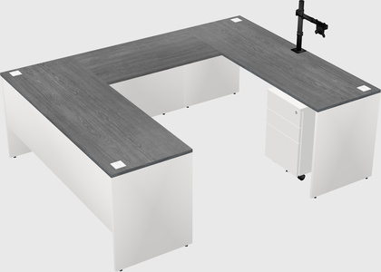 U-shaped desk