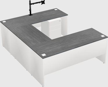 U-shaped desk