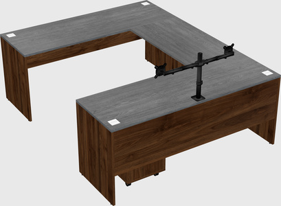 U-shaped desk