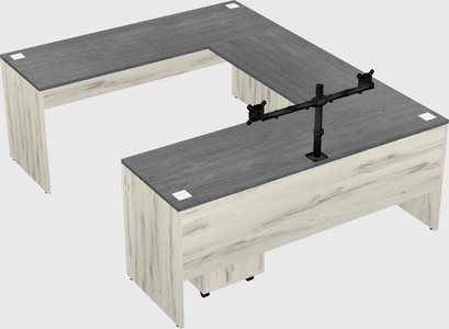 U-shaped desk