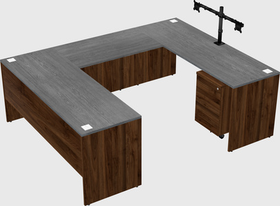 U-shaped desk