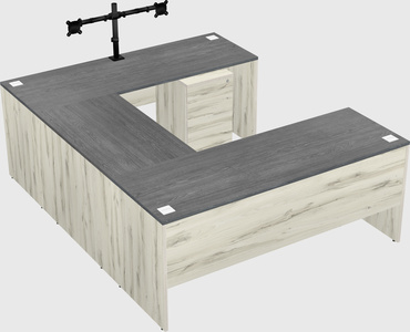 U-shaped desk