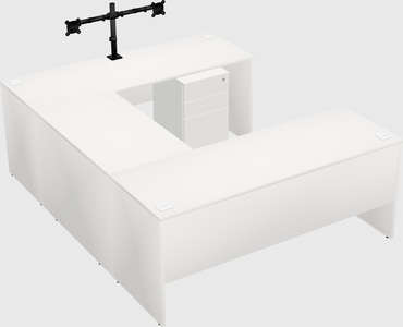 U-shaped desk