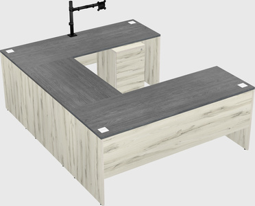 U-shaped desk