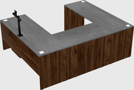 U-shaped desk