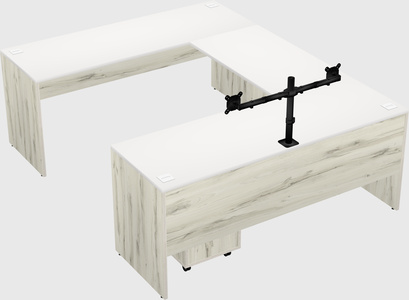 U-shaped desk