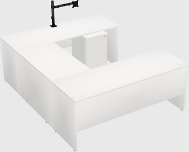 U-shaped desk