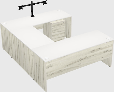 U-shaped desk