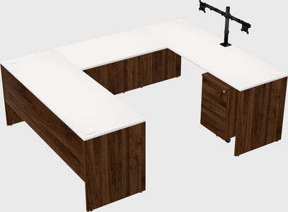 U-shaped desk