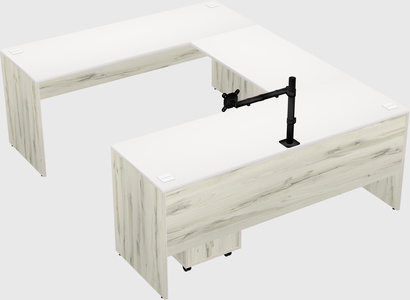 U-shaped desk