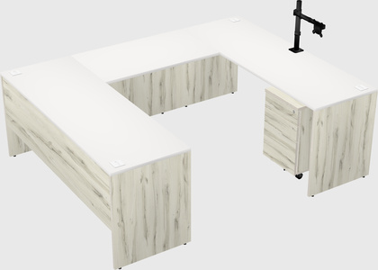 U-shaped desk
