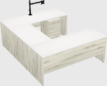 U-shaped desk