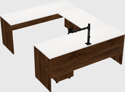 U-shaped desk