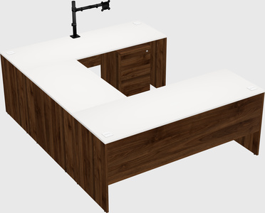 U-shaped desk