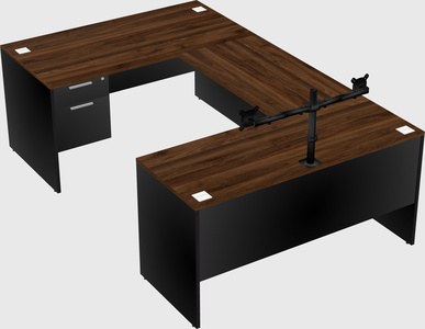 U-shaped desk