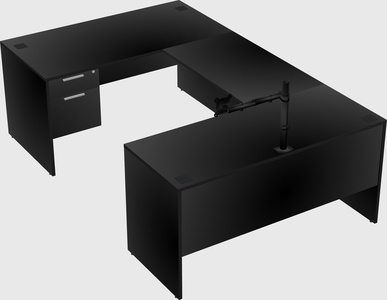 U-shaped desk