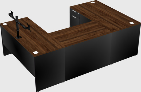 U-shaped desk