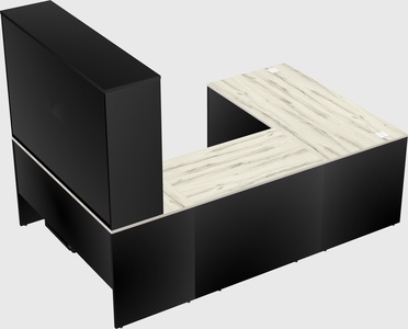 U-shaped desk