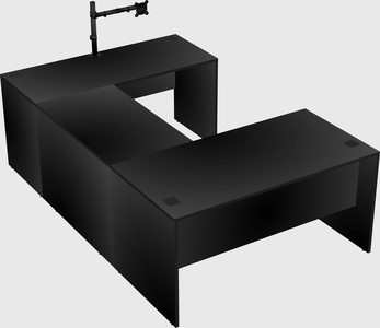 U-shaped desk