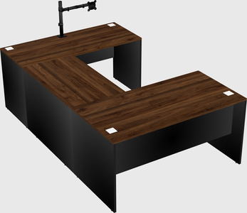 U-shaped desk