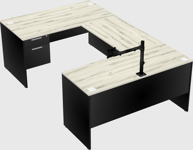 U-shaped desk