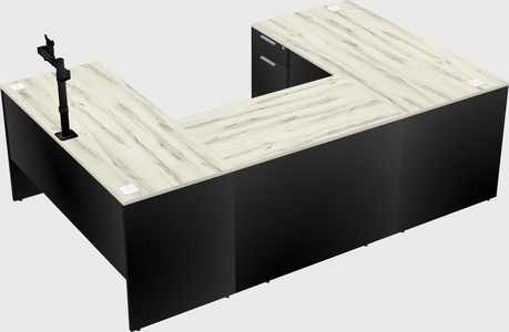 U-shaped desk