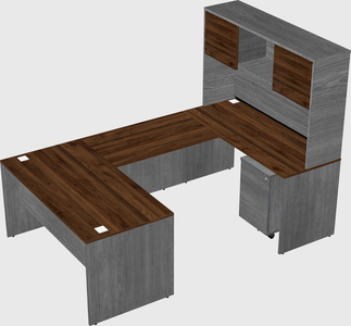 U-shaped desk