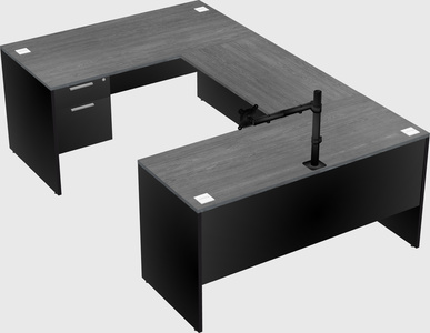 U-shaped desk