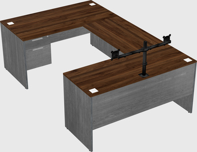 U-shaped desk