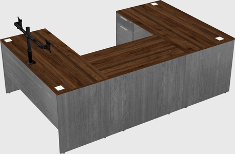 U-shaped desk