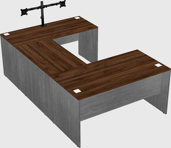 U-shaped desk