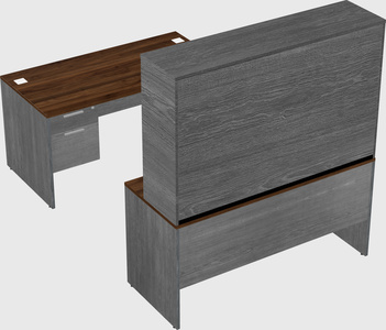 U-shaped desk