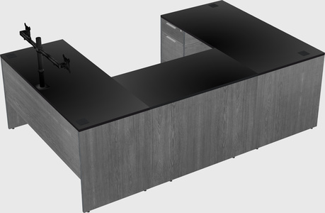 U-shaped desk