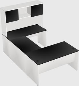 U-shaped desk