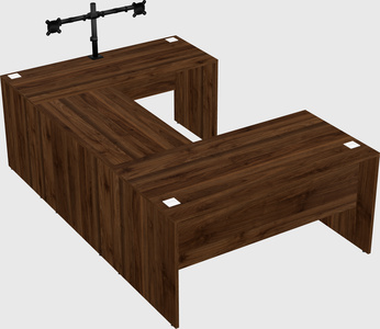 U-shaped desk