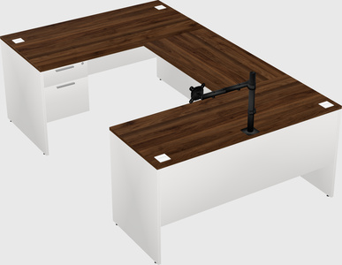 U-shaped desk