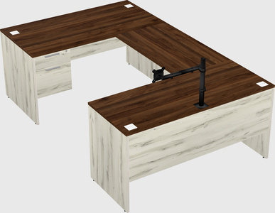 U-shaped desk