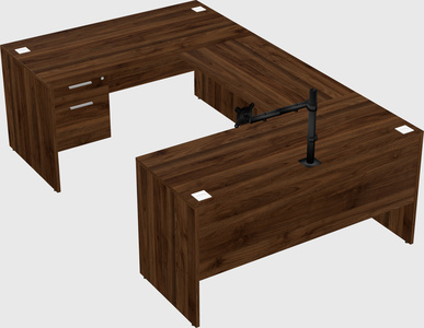 U-shaped desk