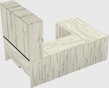 U-shaped desk