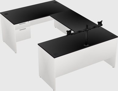 U-shaped desk