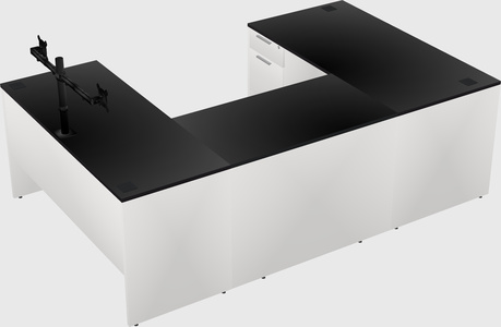 U-shaped desk