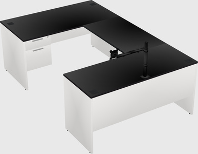 U-shaped desk